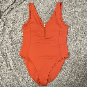 Orange Cleo Harper bodysuit